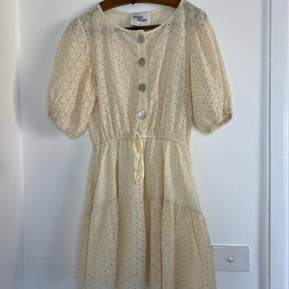 Other Women's Cream and Yellow Dresses